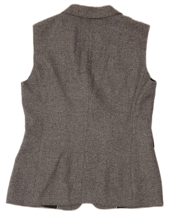 Colete feminino Massimo Dutti EU 38 pequeno lã cinza