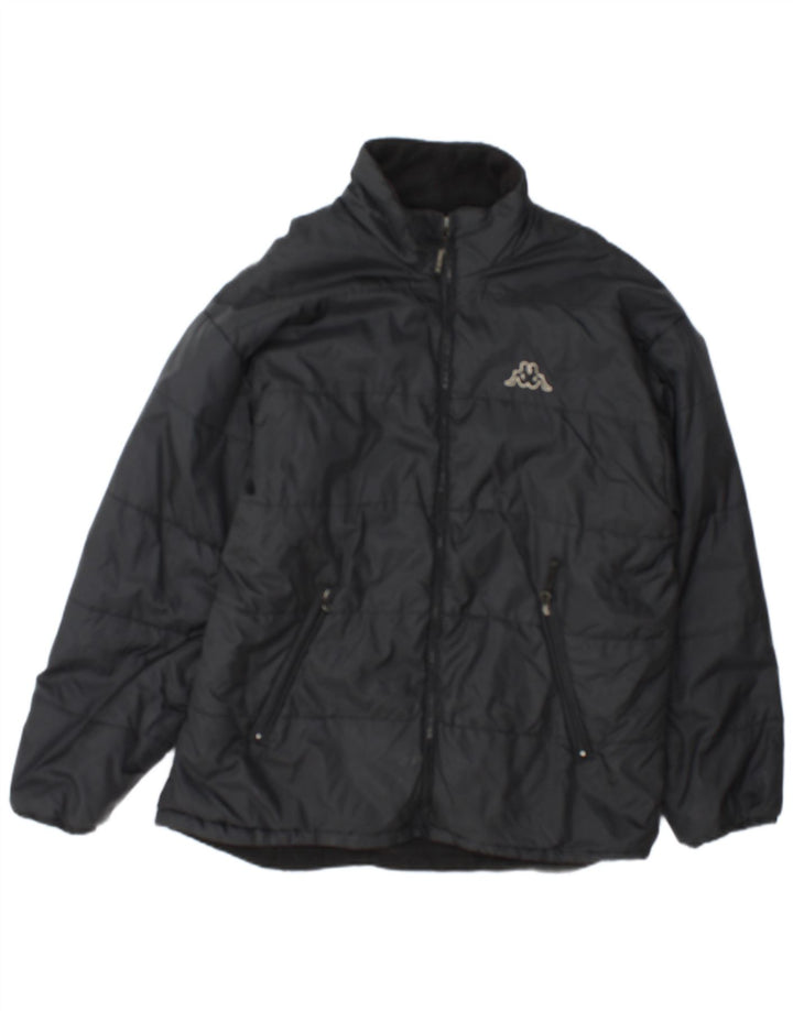 Jaqueta acolchoada masculina Kappa UK 40 grande preta