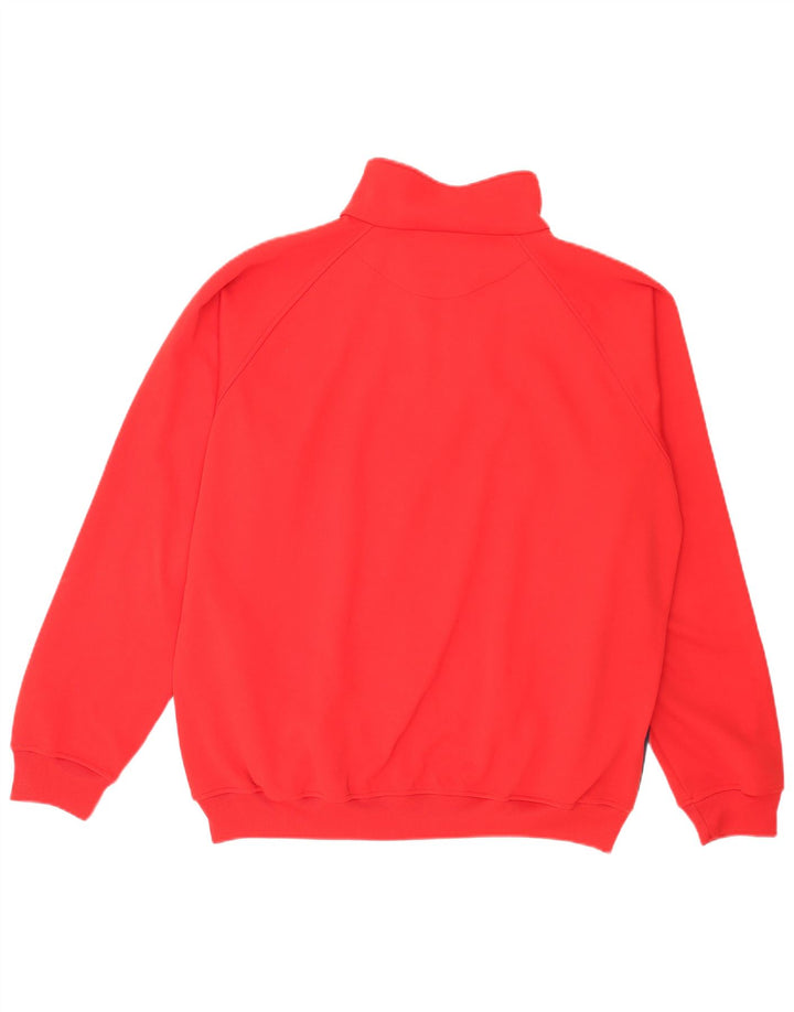 Kappa Mens Treino Top Jacket 2XL Poliéster Colourblock Vermelho