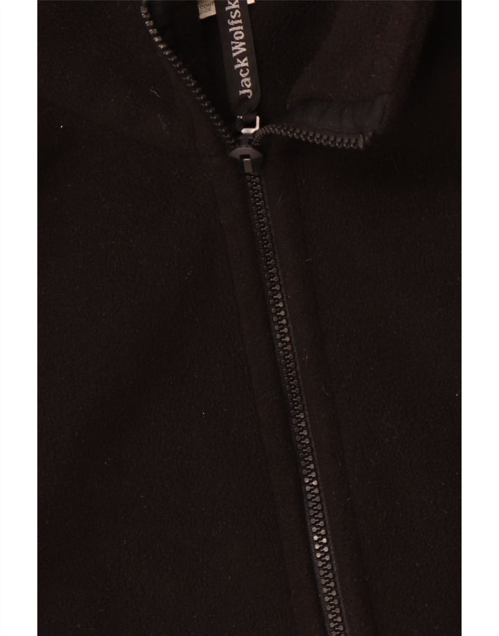 Jaqueta de lã masculina Jack Wolfskin Reino Unido 46/48 2XL poliéster preto