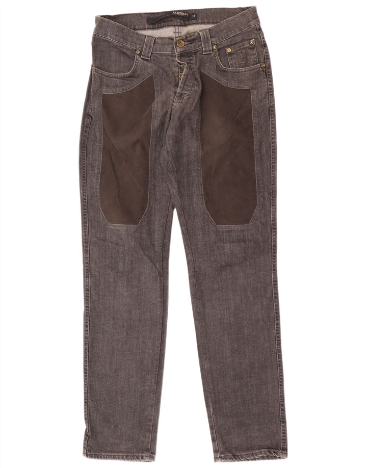 Jeans masculinos Jeckerson Slim W31 L32 algodão cinza