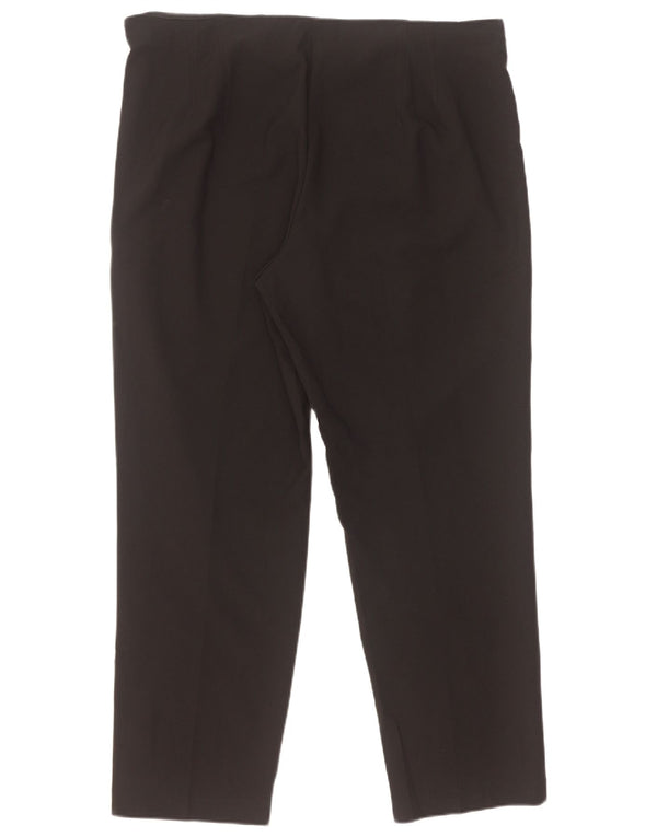 Calça feminina reta casual Marks & Spencer UK 18 XL W38 L28 preta