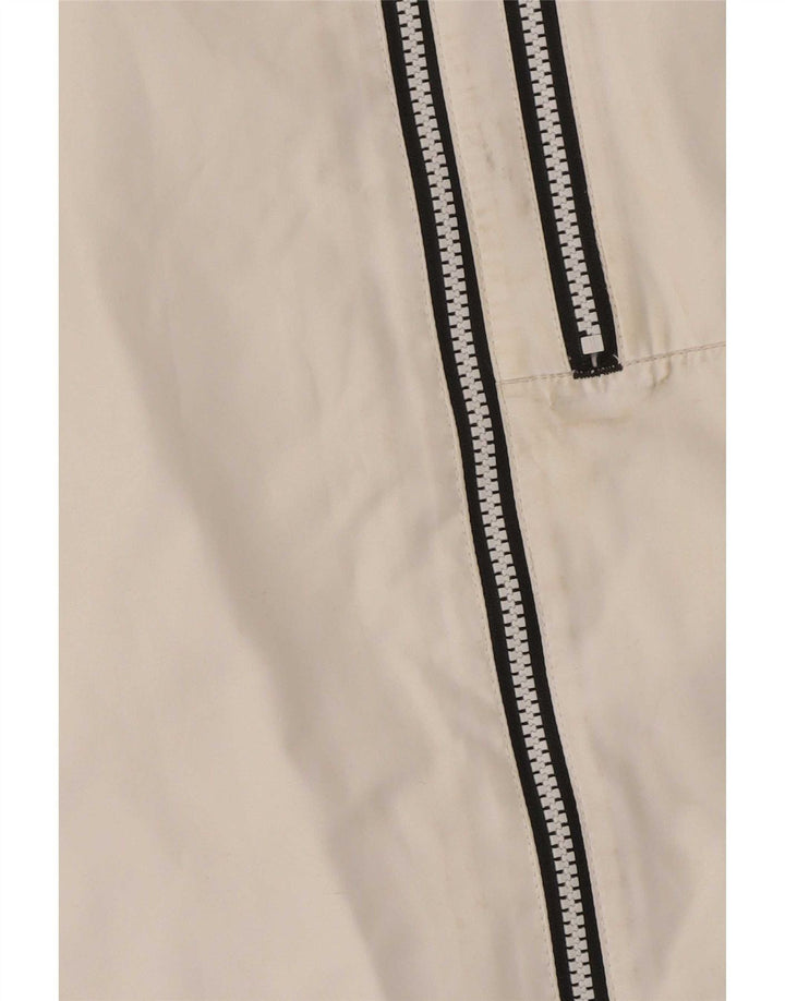 Capa de chuva feminina com capuz Helly Hansen UK 16 grande poliéster branco