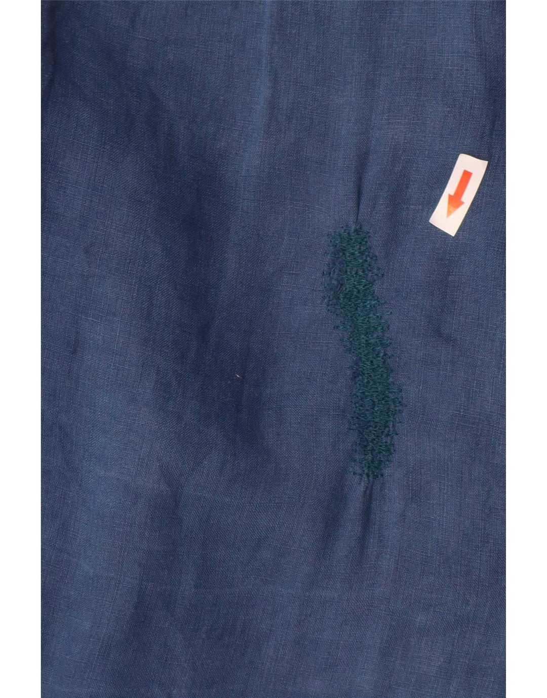 Ralph Lauren Camisa masculina pequena linho azul marinho