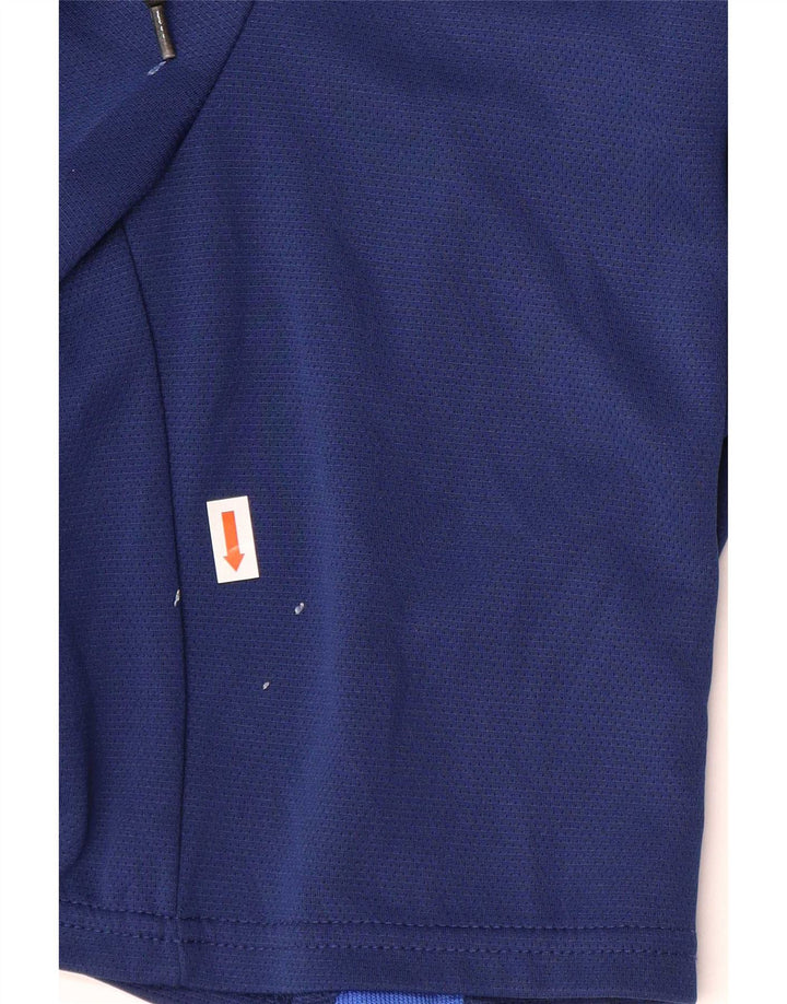 Shorts esportivos masculinos Nike Dri Fit médio azul marinho colorblock poliéster