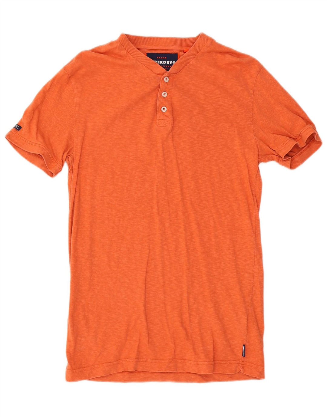 Camiseta masculina Superdry Top médio algodão laranja