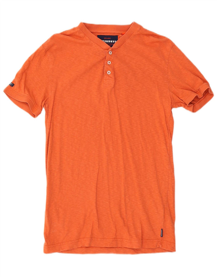 Camiseta masculina Superdry Top médio algodão laranja