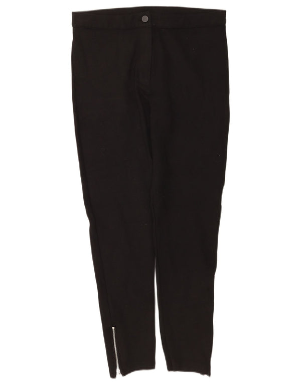 Calça cropped feminina Topshop UK 12 médio W30 L25 preta viscose