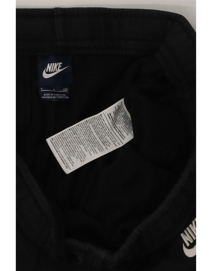 Calça de treino masculina Nike pequena de algodão preto