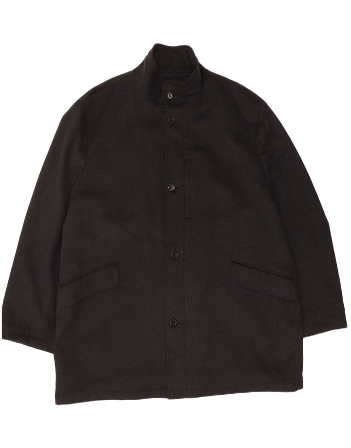 Sobretudo masculino PIERRE CARDIN IT 60 5XL lã preta