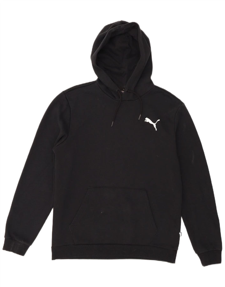 Puma Mens Hoodie Jumper Médio Algodão Preto
