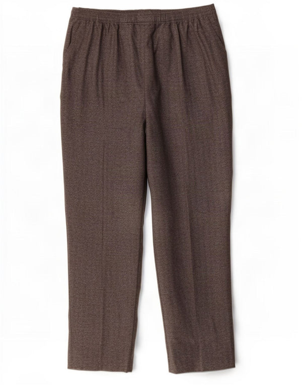 Calça chino feminina Marks & Spencer Reino Unido 14 grande W34 L28 cinza manchado