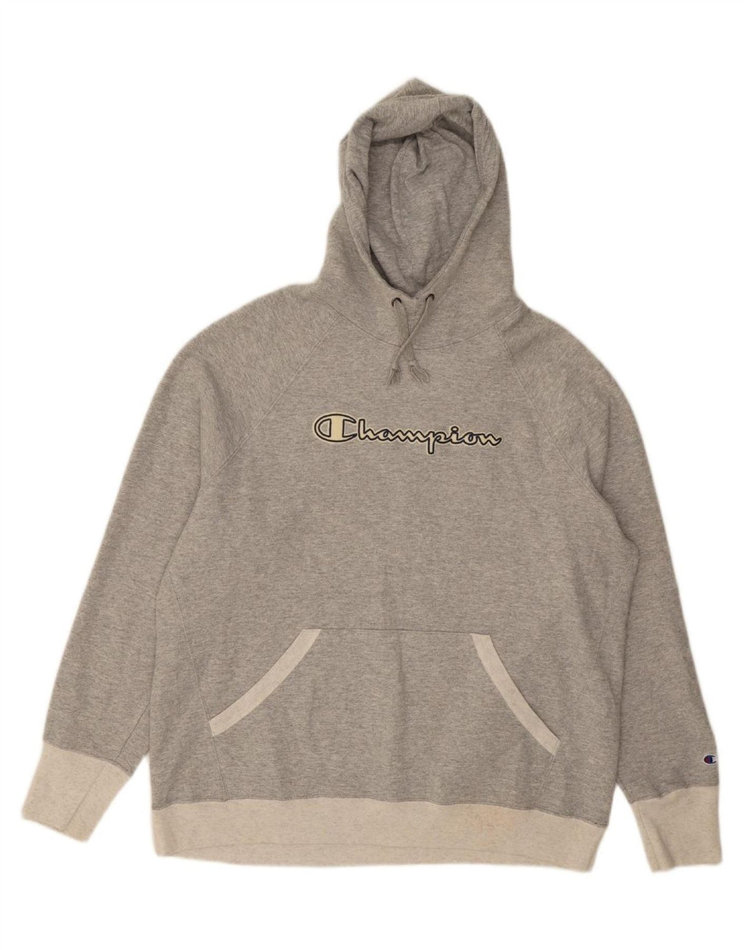 CHAMPION Suéter com capuz gráfico feminino UK 18 XL cinza