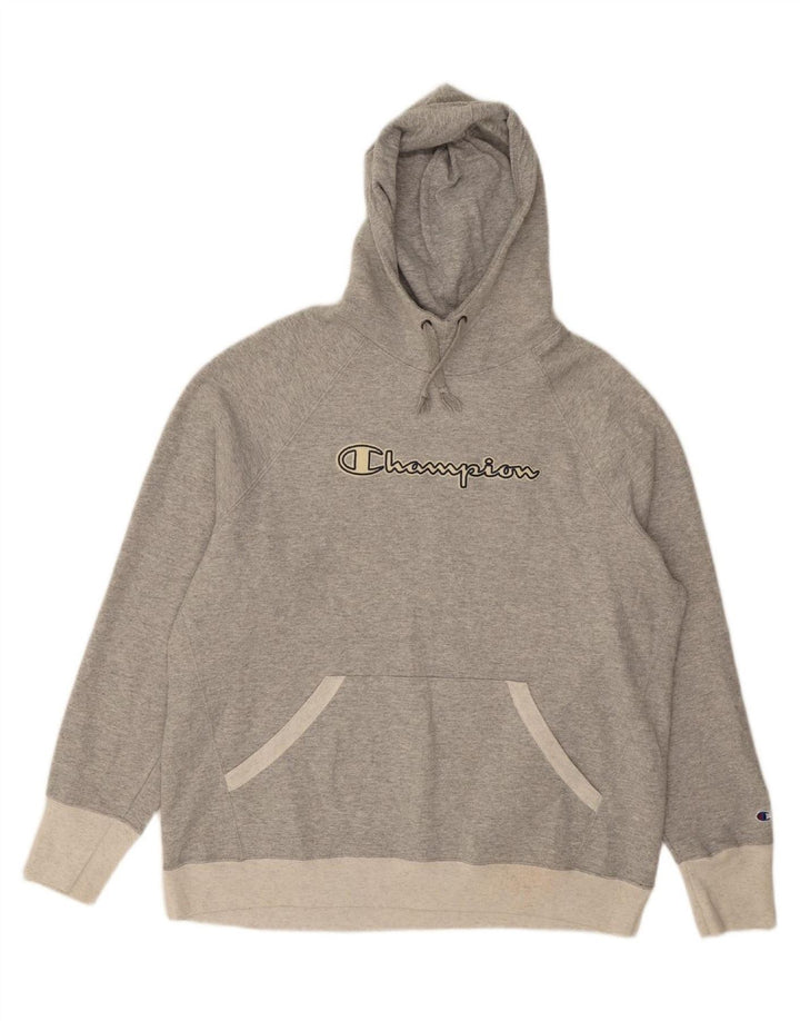 CHAMPION Suéter com capuz gráfico feminino UK 18 XL cinza