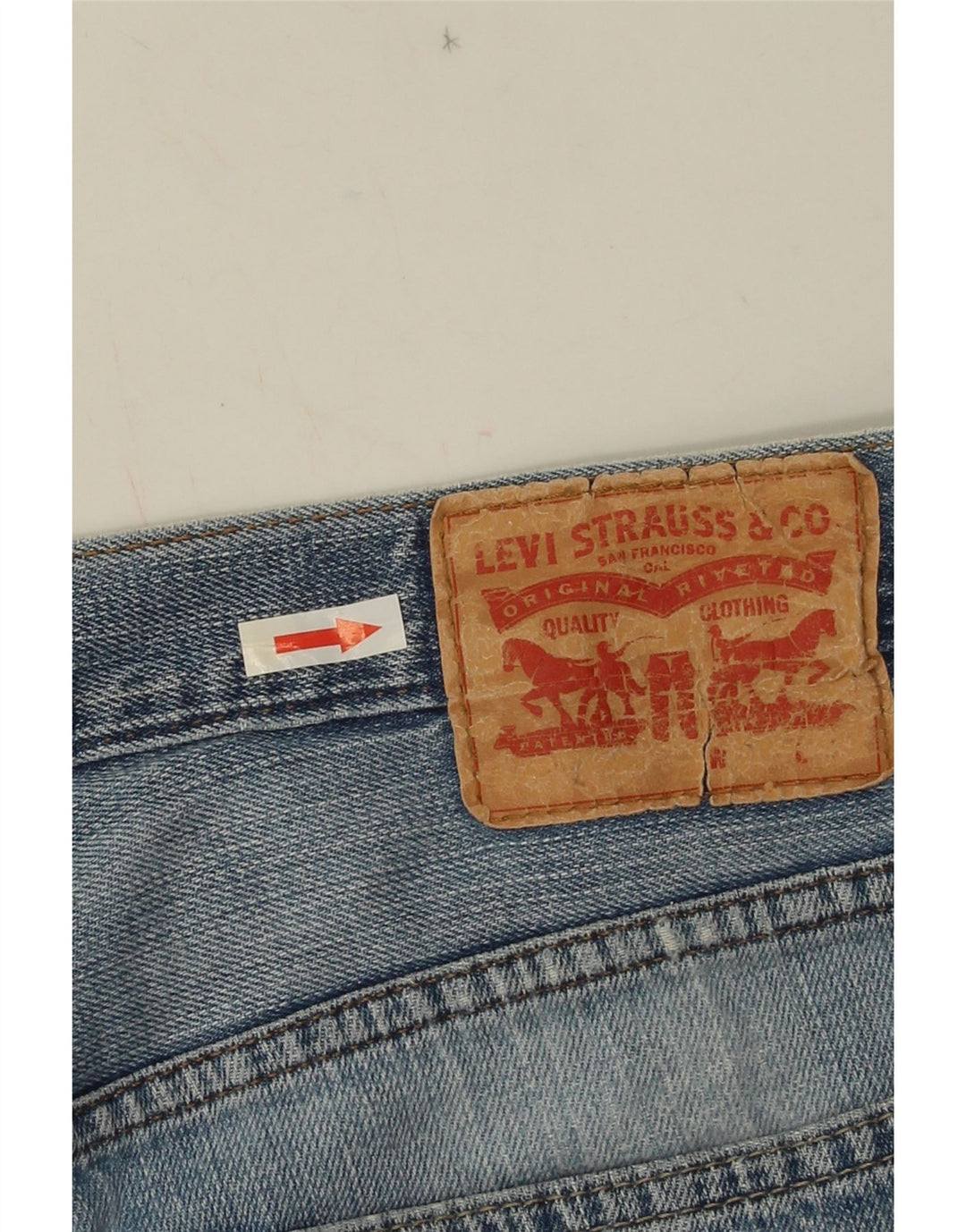 Jeans retos masculinos LEVI'S W32 L26 algodão azul