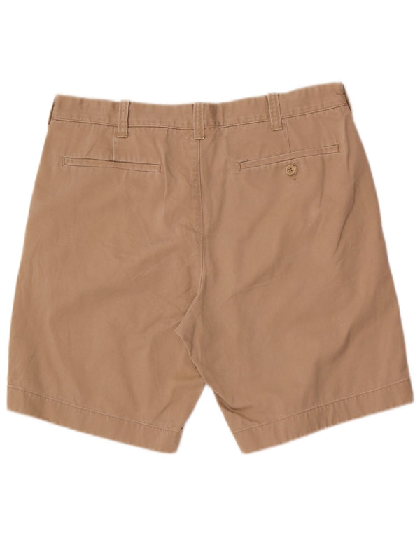 J. Crew Mens Chino Shorts W34 Grande Algodão Bege