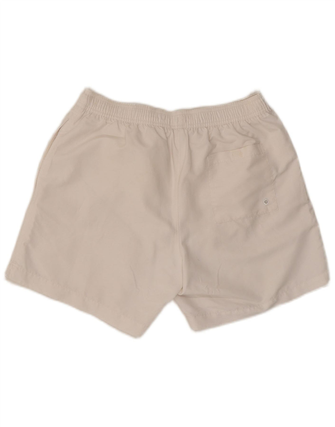 Shorts de natação masculino Calvin Klein gráfico médio branco poliéster