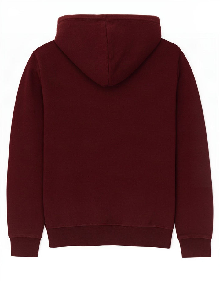Suéter masculino Superdry com capuz e zíper médio marrom algodão
