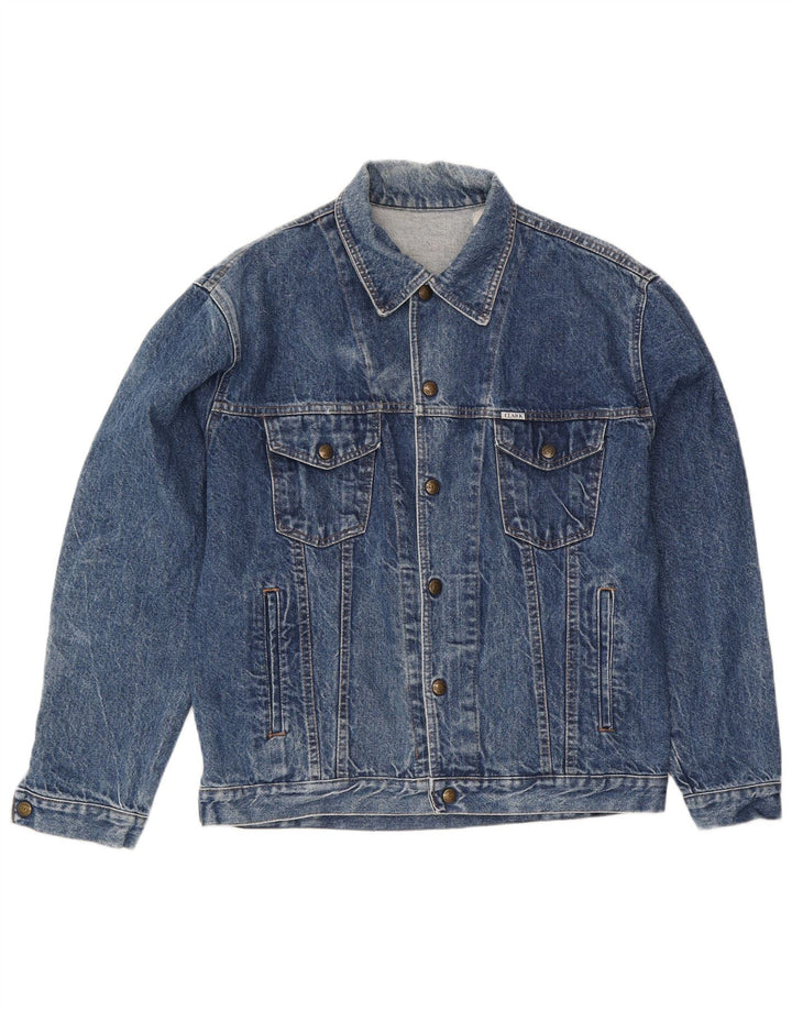 Jaqueta jeans masculina CLARK UK 38 algodão azul médio
