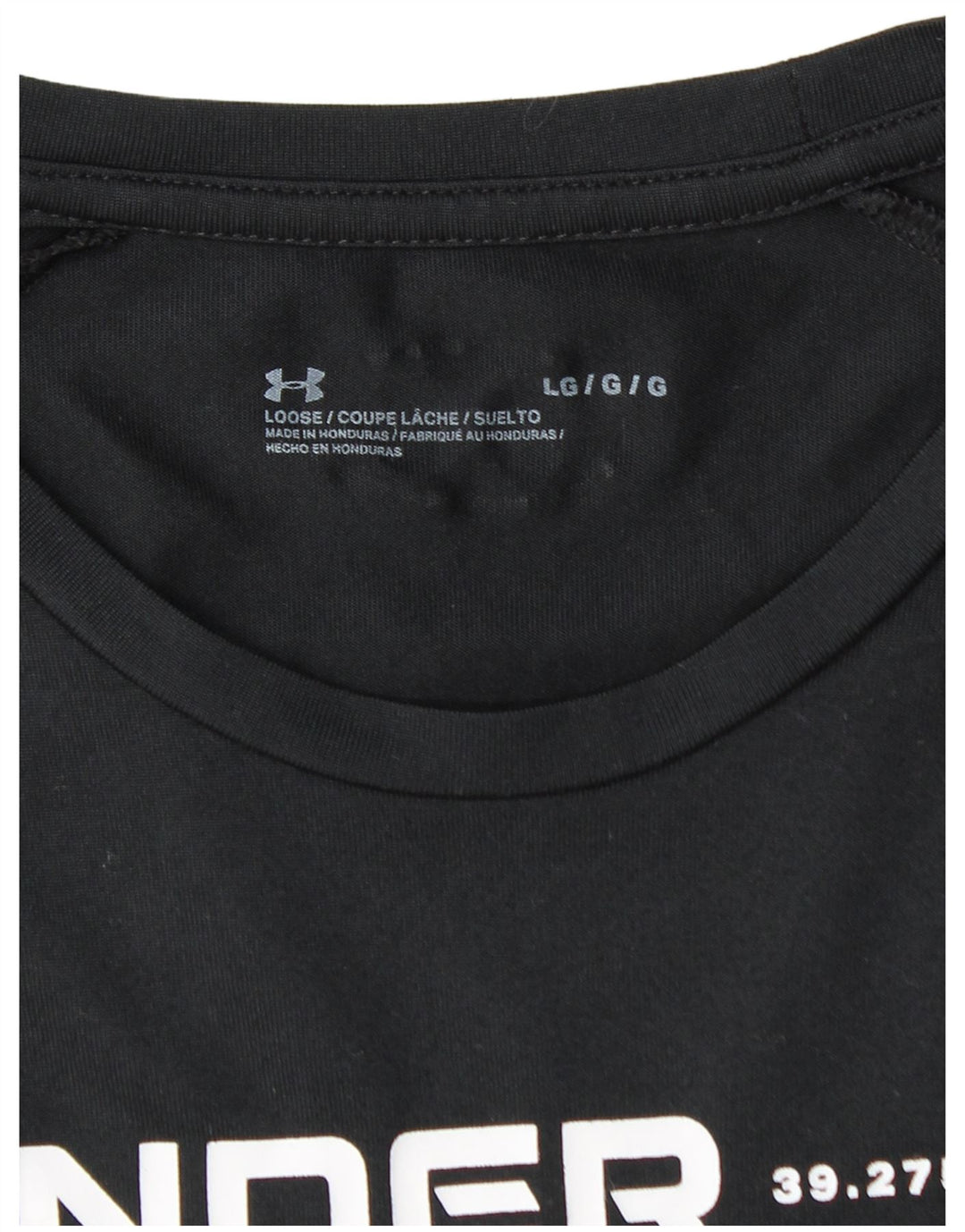 Camiseta gráfica masculina UNDER ARMOUR grande preta