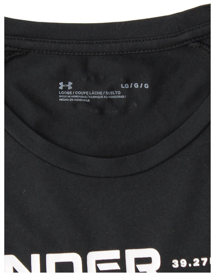 Camiseta gráfica masculina UNDER ARMOUR grande preta