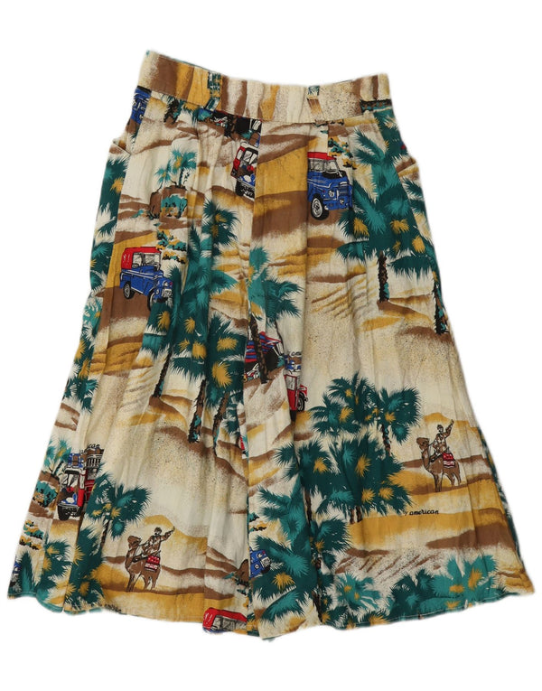 Calça Harém Feminina Vintage W24 XS Algodão Multicolorido Novidade