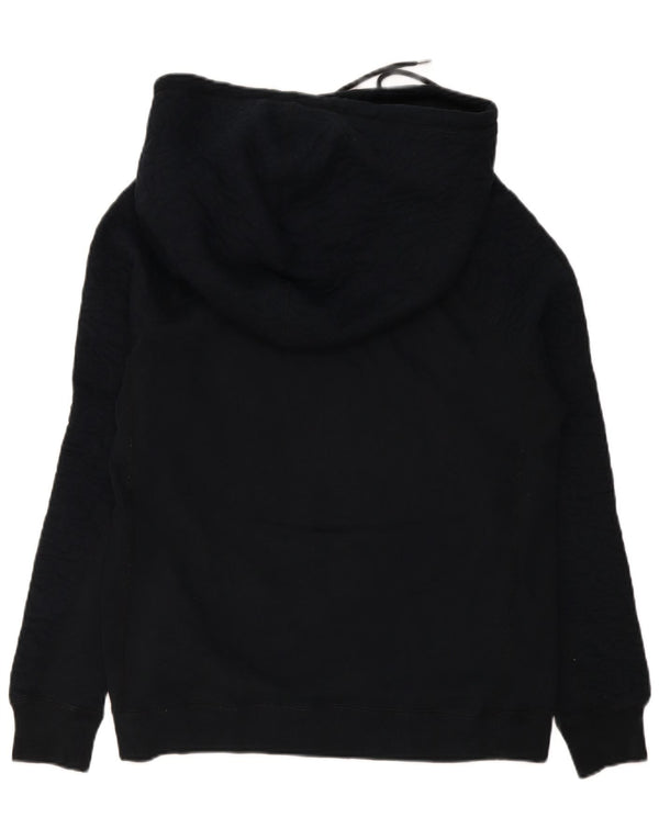 Nike Womens Oversized Hoodie Jumper UK 14 Médio Algodão Preto