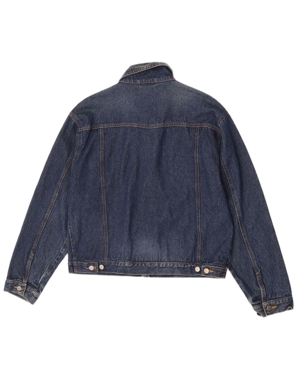 Jaqueta jeans masculina Giani Feroti Reino Unido 38 algodão azul médio