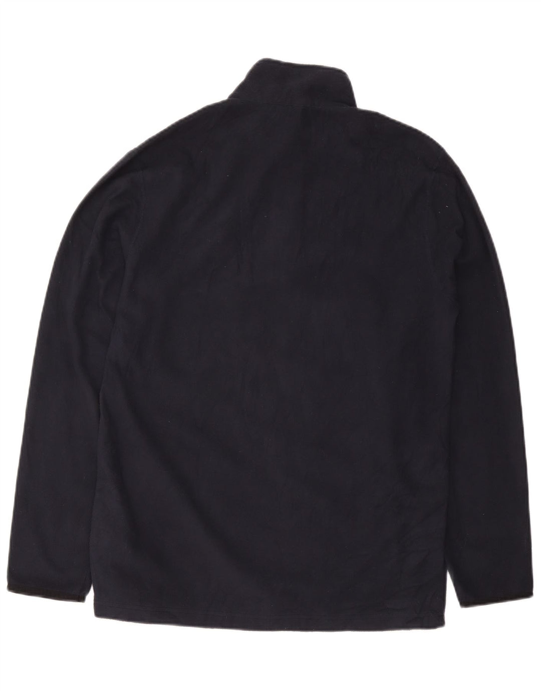 Suéter masculino Champion de lã com zíper e gola grande azul marinho poliéster