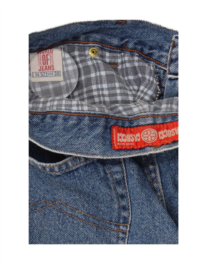 Casucci Calça jeans reta masculina W32 L25 azul poliéster