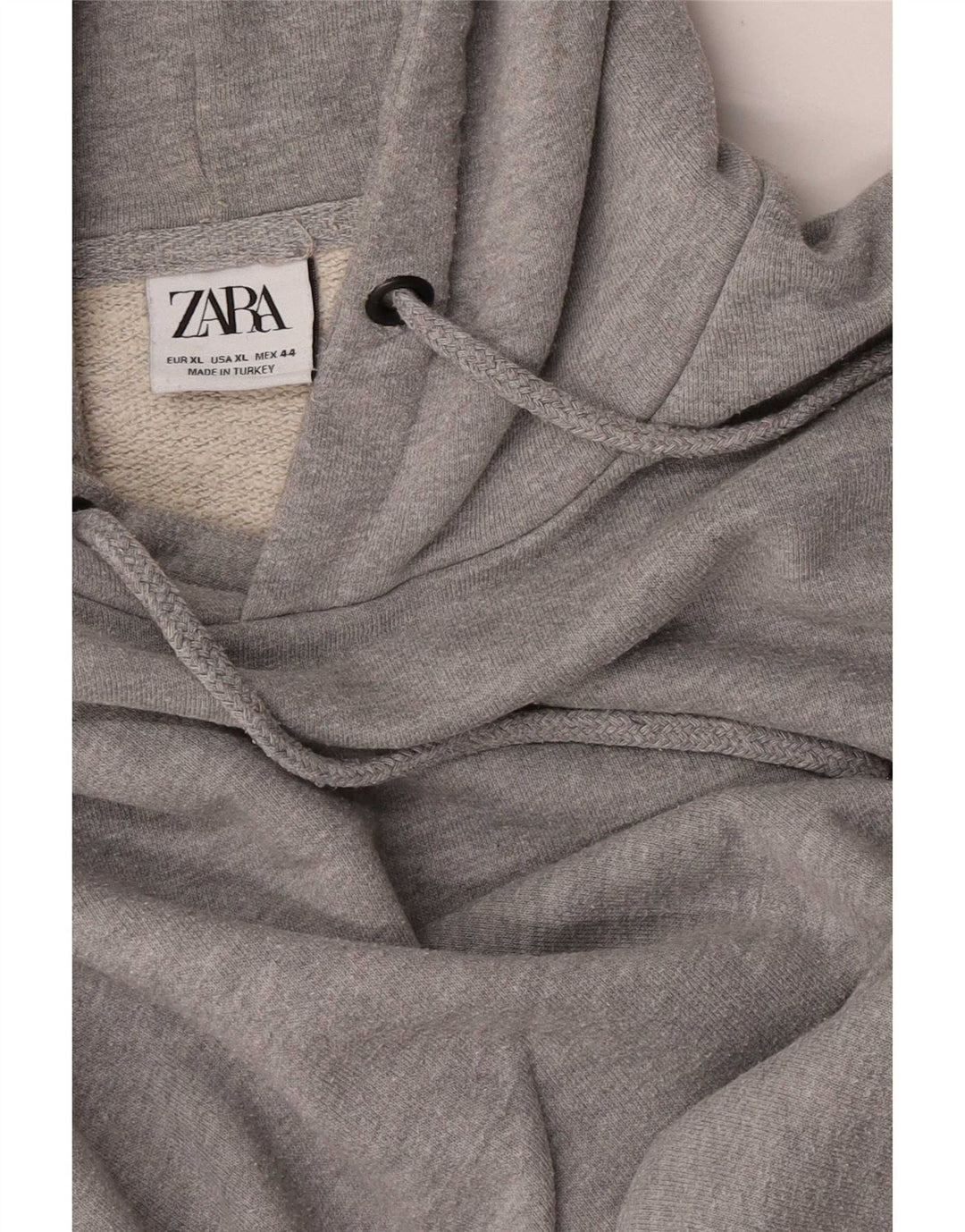 Zara Mens Hoodie Jumper XL Cinza