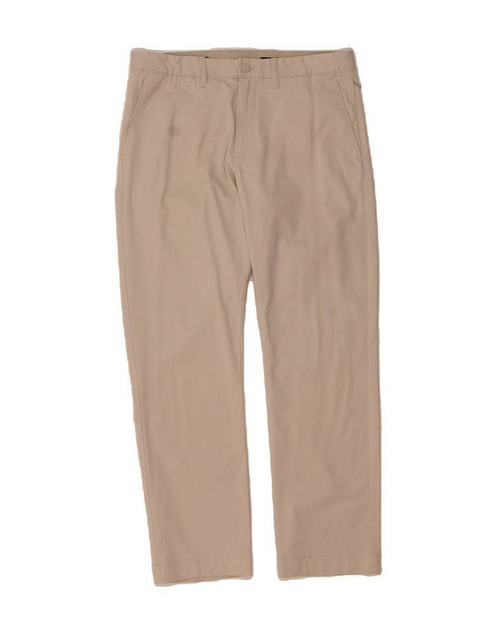 J. CREW Mens Flex Slim Fit Chino Trousers W33 L30 Beige Cotton Vintage J. Crew and Second-Hand J. Crew from Messina Hembry 