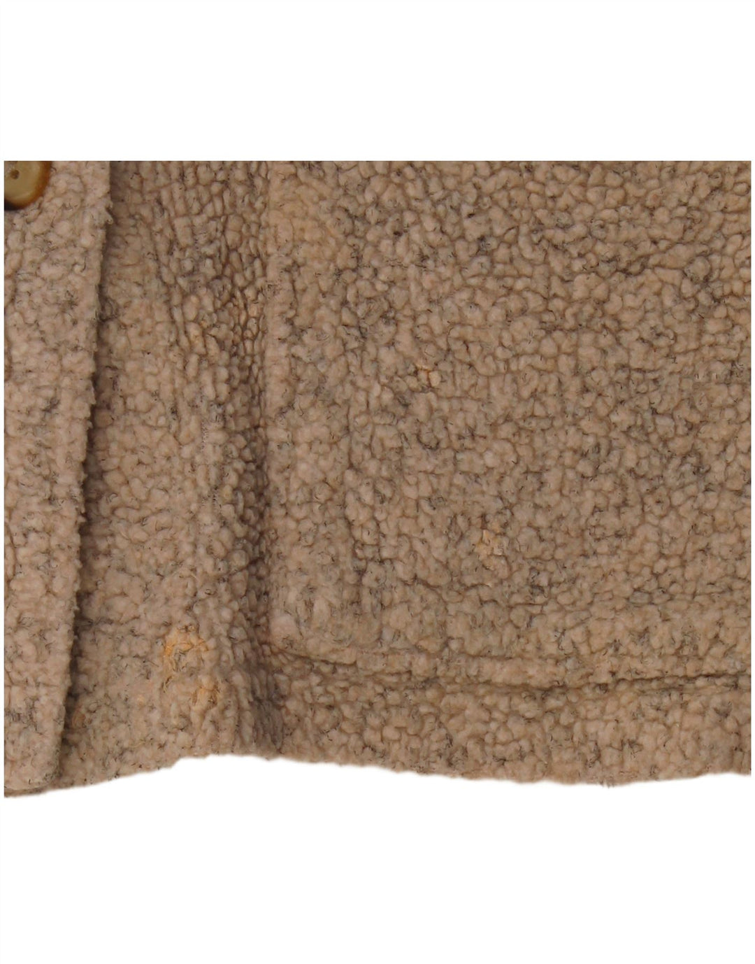 Columbia Womens Oversized Fleece Jacket UK 10 Pequeno Bege Acrílico