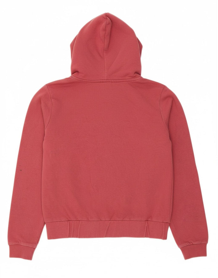 FILA Suéter com capuz feminino 15-16 anos rosa algodão colorblock