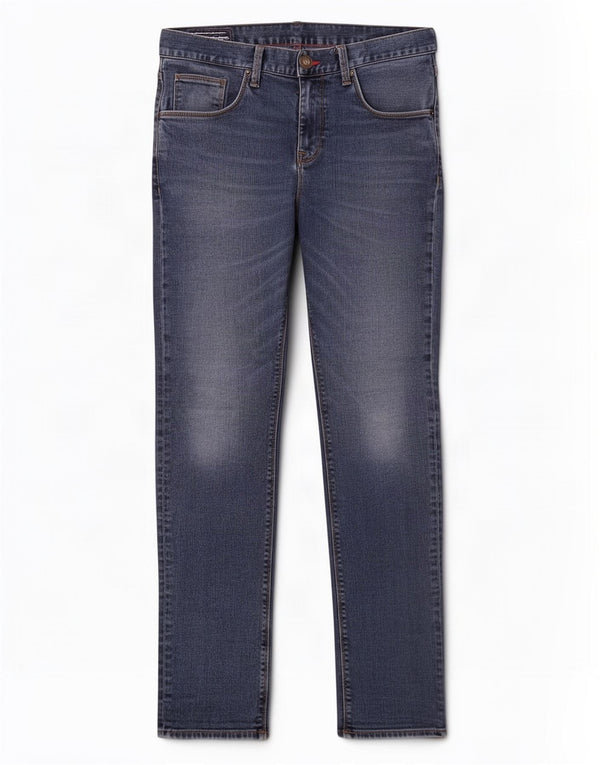 Tommy Hilfiger Masculino Stretch Slim Jeans W32 L34 Azul
