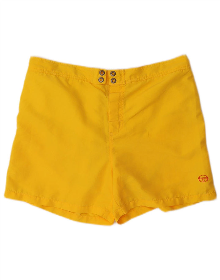 Shorts de natação masculino Sergio Tacchini poliéster amarelo médio