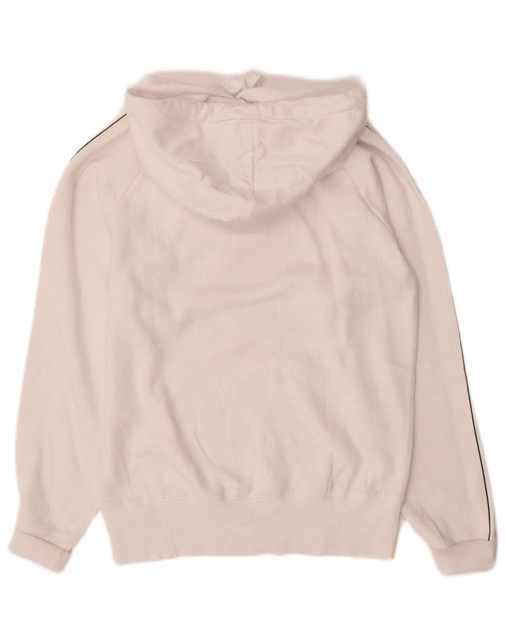 CHAMPION Suéter feminino com capuz gráfico UK 10 pequeno branco