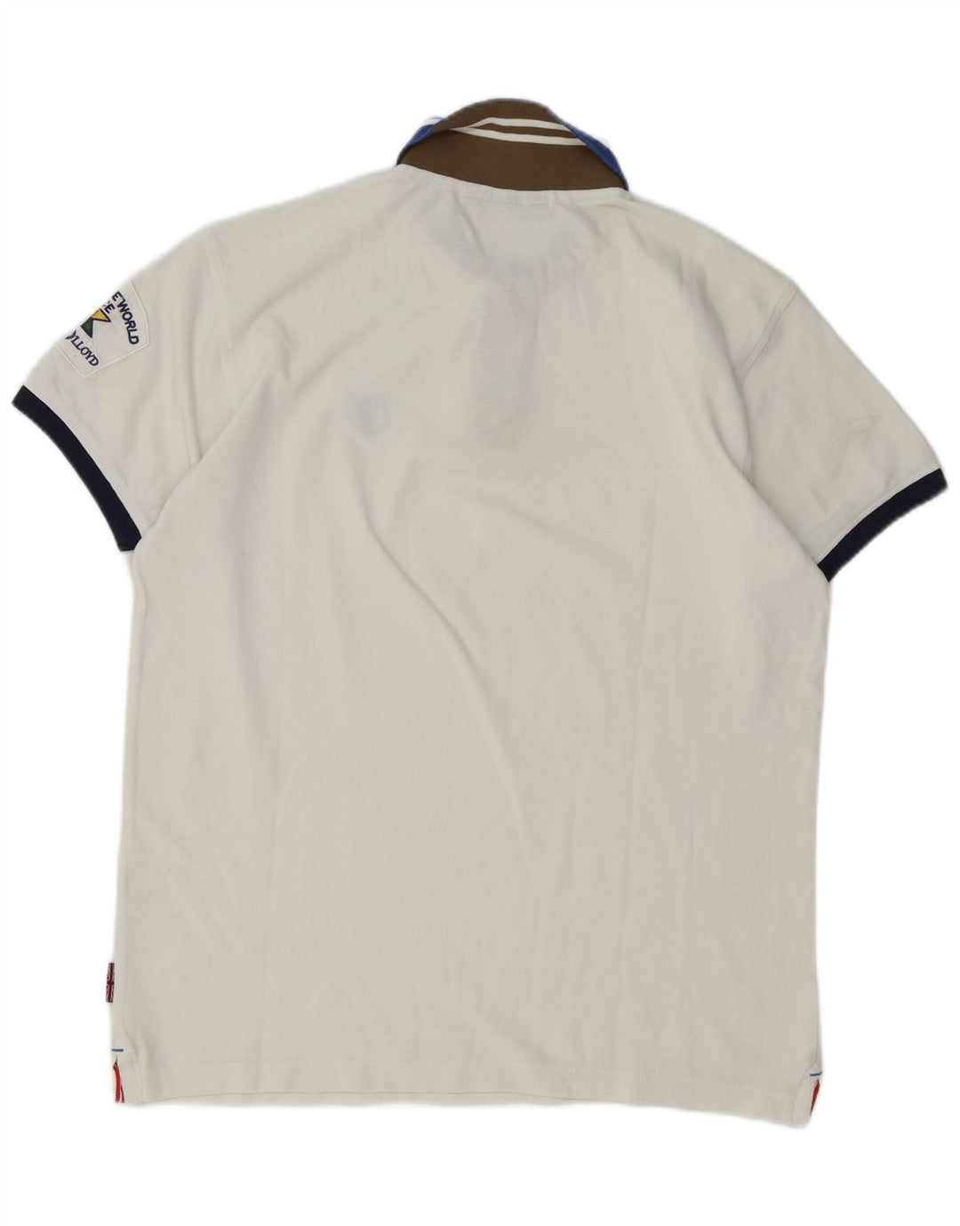 Camisa polo masculina de rugby HENRI LLOYD XL algodão branco