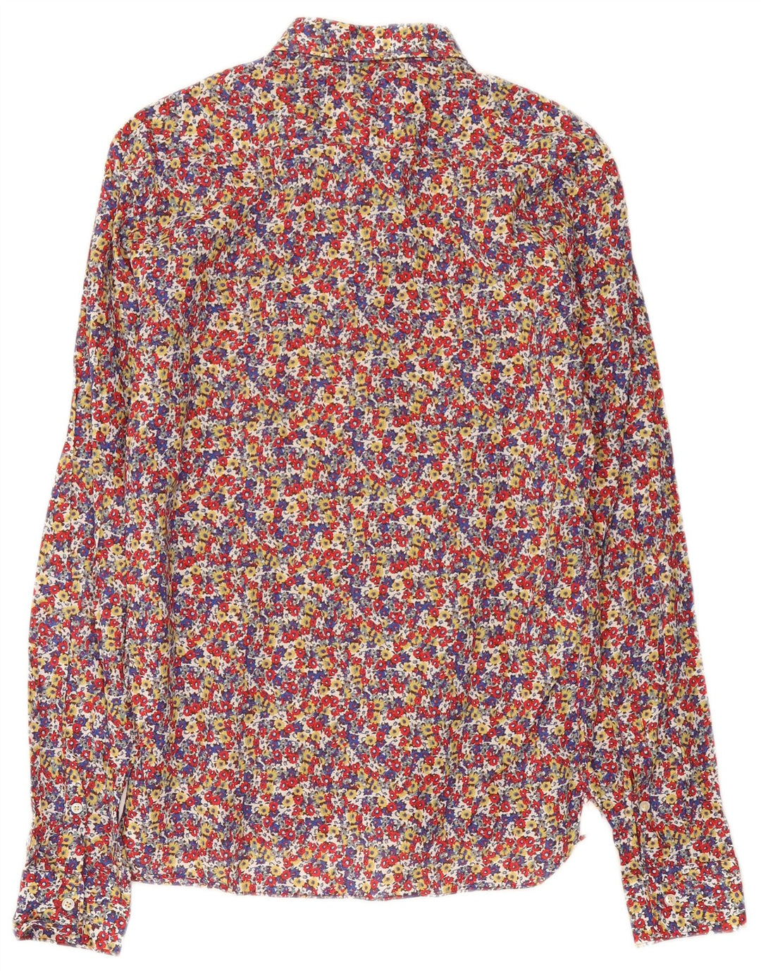 Camisa masculina Zara Slim Fit média floral multicolorida