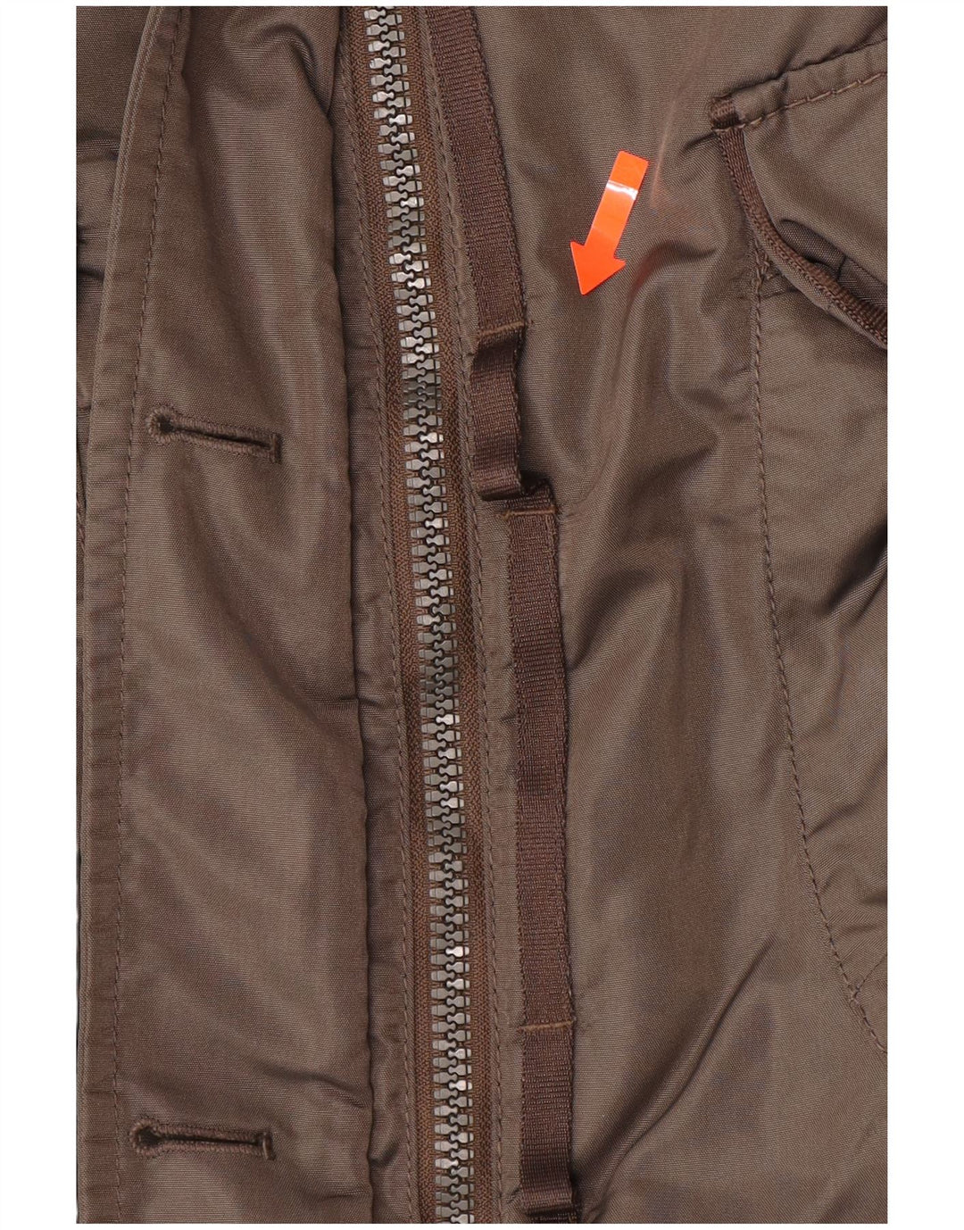 Casaco feminino acolchoado com capuz PEUTEREY IT 40 pequeno poliéster cáqui