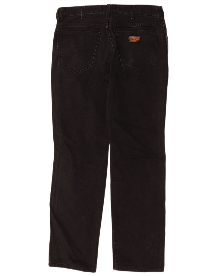 Wrangler Calça jeans reta masculina W34 L31 preta