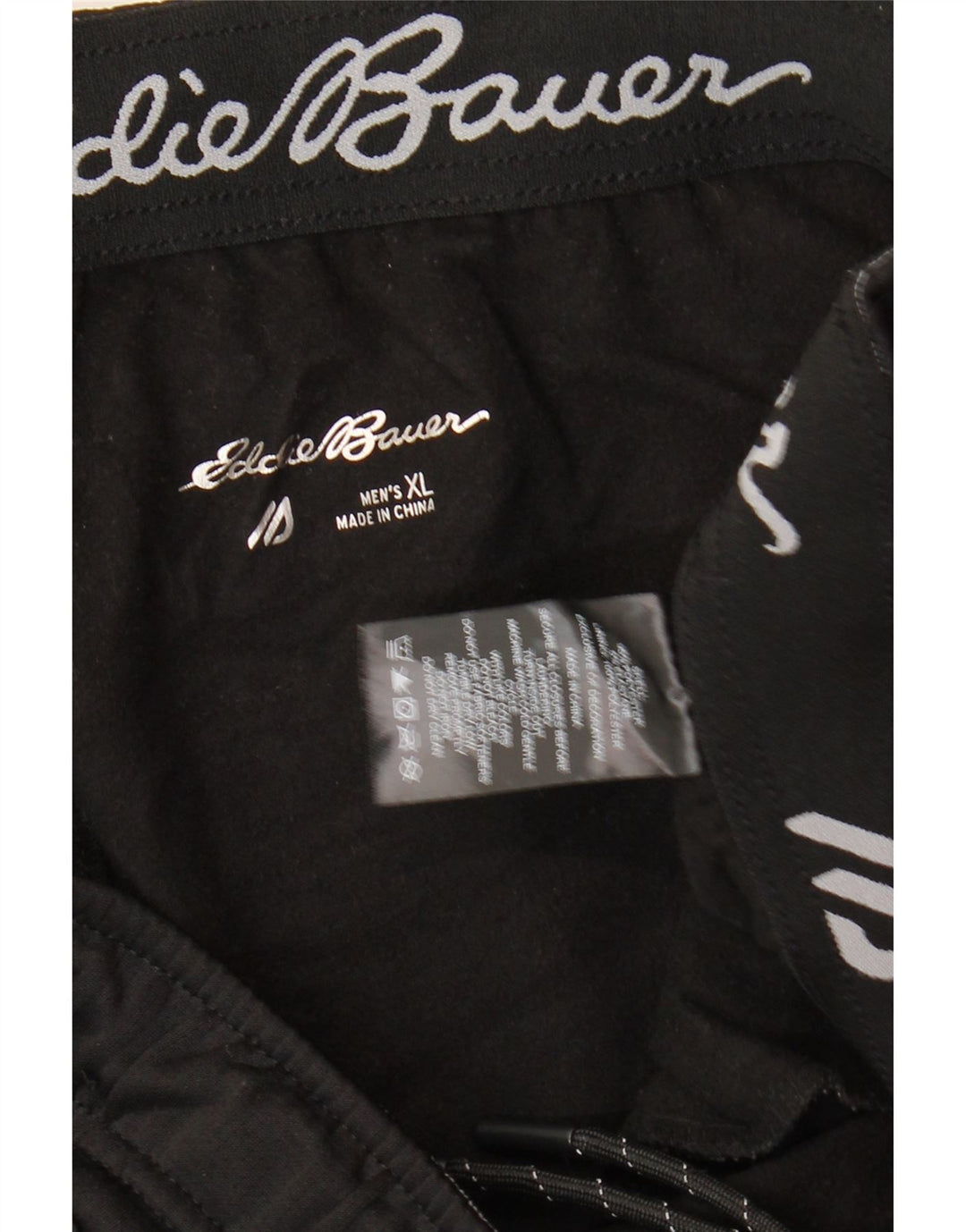 EDDIE BAUER Calça de treino masculina Joggers XL preto poliéster
