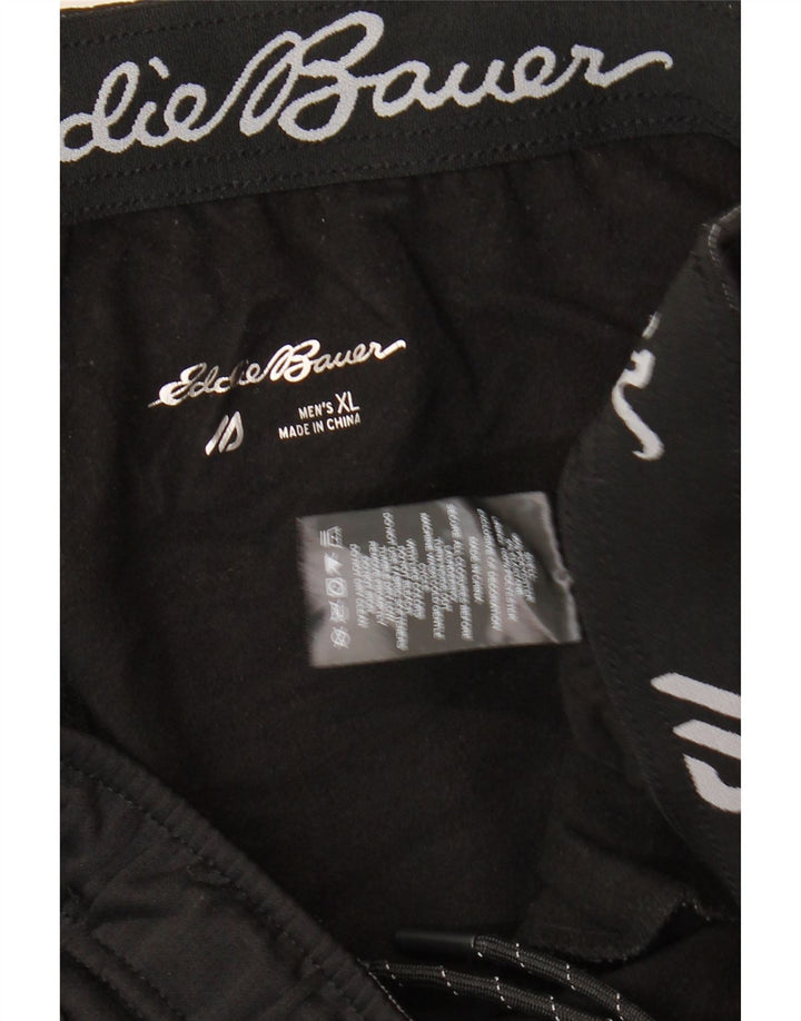 EDDIE BAUER Calça de treino masculina Joggers XL preto poliéster