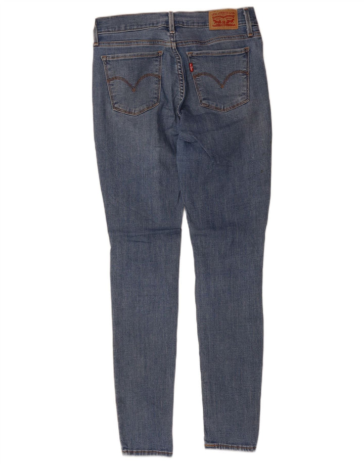 Calça jeans feminina LEVI'S 710 desgastada super skinny W28 L30 azul poliéster