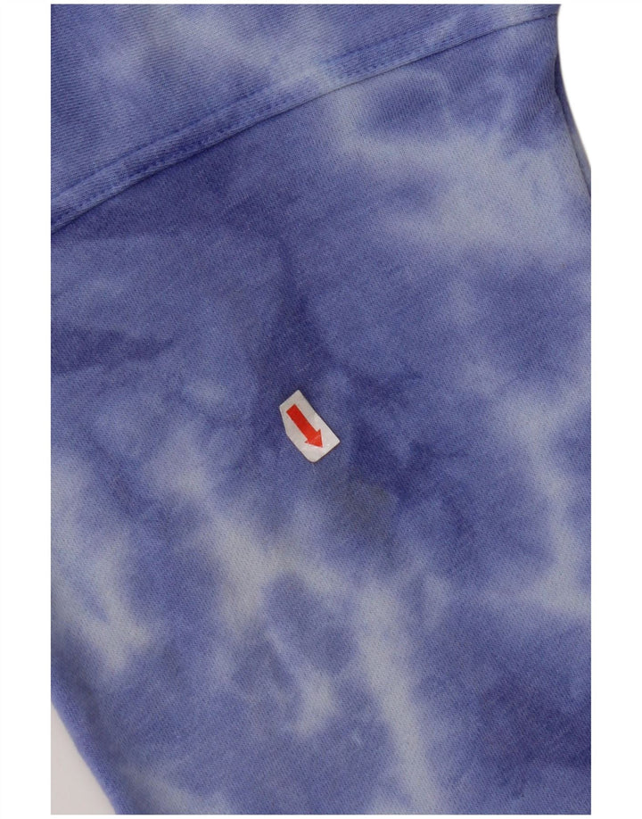 CHAMPION Suéter feminino oversized UK 10 pequeno azul tie-dye
