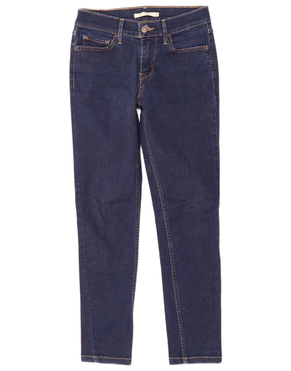 Calça jeans feminina Levi's 710 Super Skinny W27 L26 azul marinho algodão