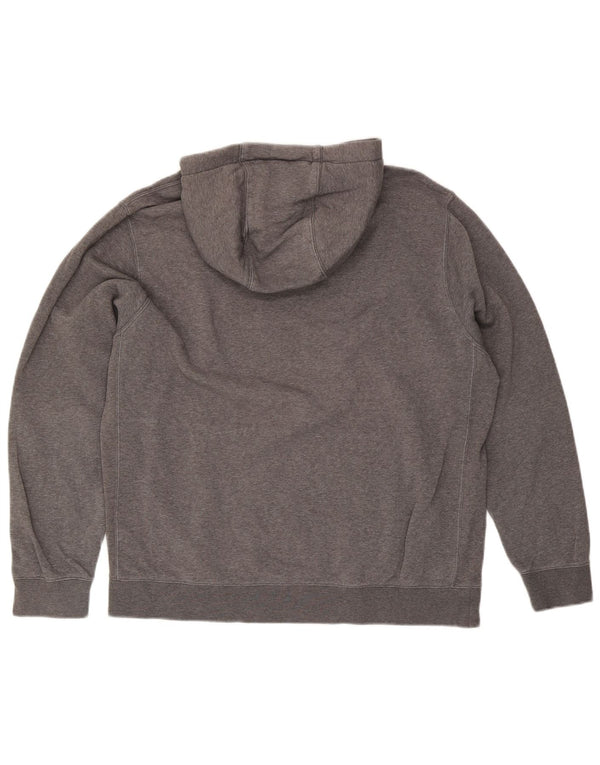 Nike Mens Hoodie Jumper Large Grey Cotton