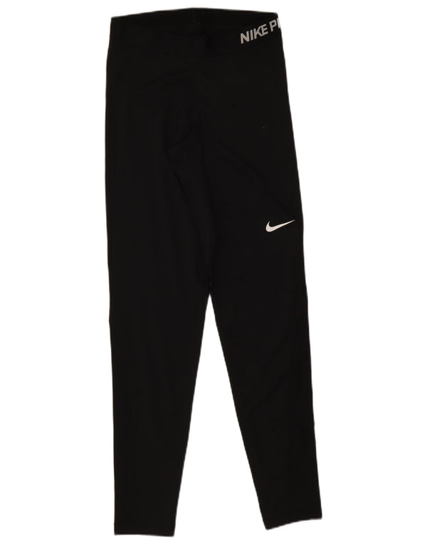 Leggings Nike Dri Fit Graphic UK 12 Médio Preto Poliéster