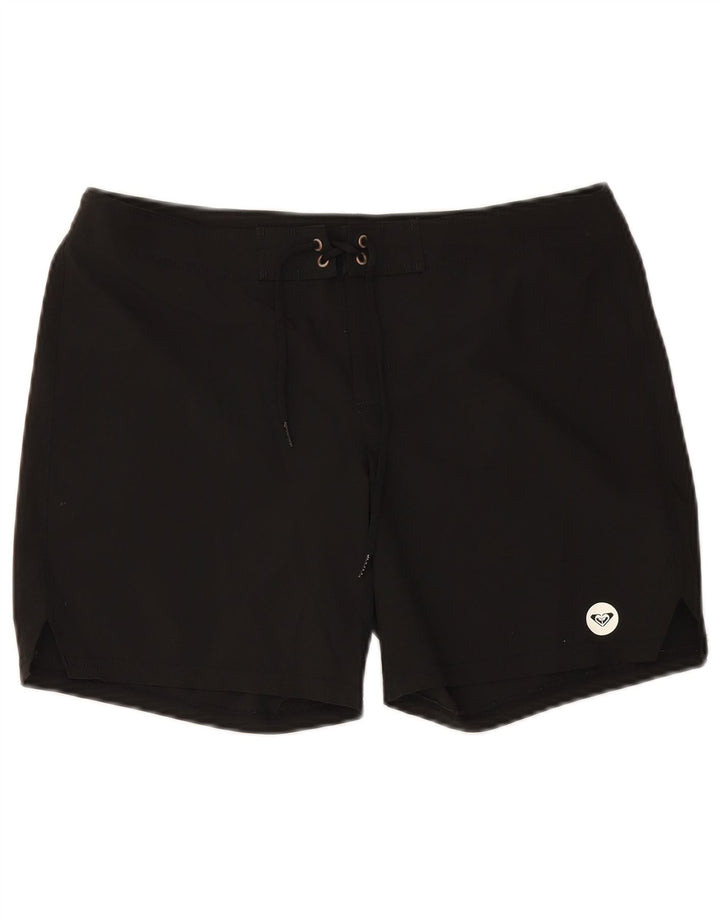 Shorts de natação feminino Roxy UK 14 poliéster preto médio