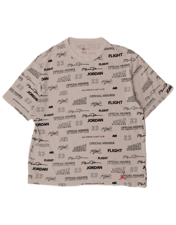 Camiseta Jordan masculina gráfica Top XL algodão branco